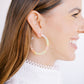 Holly Medium Hoop Earrings - Neon Punch - Shop LINNY CO