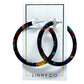 Holly Medium Hoop Earrings - True Blue - Shop LINNY CO