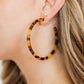 Holly Mega Hoop Earrings - Brown Tortoise - Shop LINNY CO