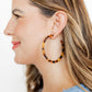 Holly Mega Hoop Earrings - Brown Tortoise - Shop LINNY CO