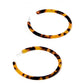 Holly Mega Hoop Earrings - Brown Tortoise - Shop LINNY CO