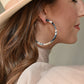 Holly Mega Hoop Earrings - Desert Camo - Shop LINNY CO