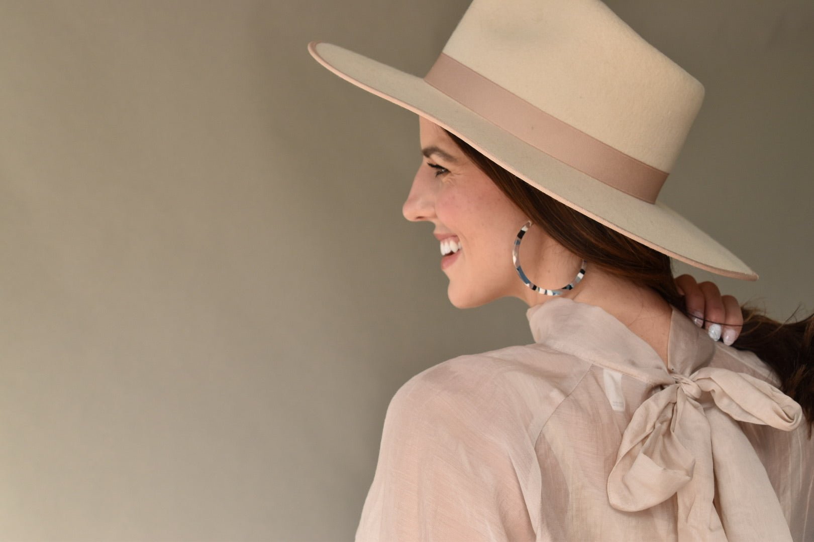Holly Mega Hoop Earrings - Desert Camo - Shop LINNY CO