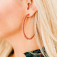 Holly Mega Hoop Earrings - Dusty Pink - Shop LINNY CO