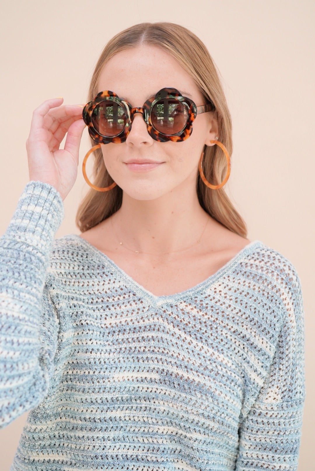 Holly Mega Hoop Earrings - Honey - Shop LINNY CO