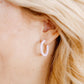 Holly Mini Hoop Earrings - Pink Carnation - Shop LINNY CO