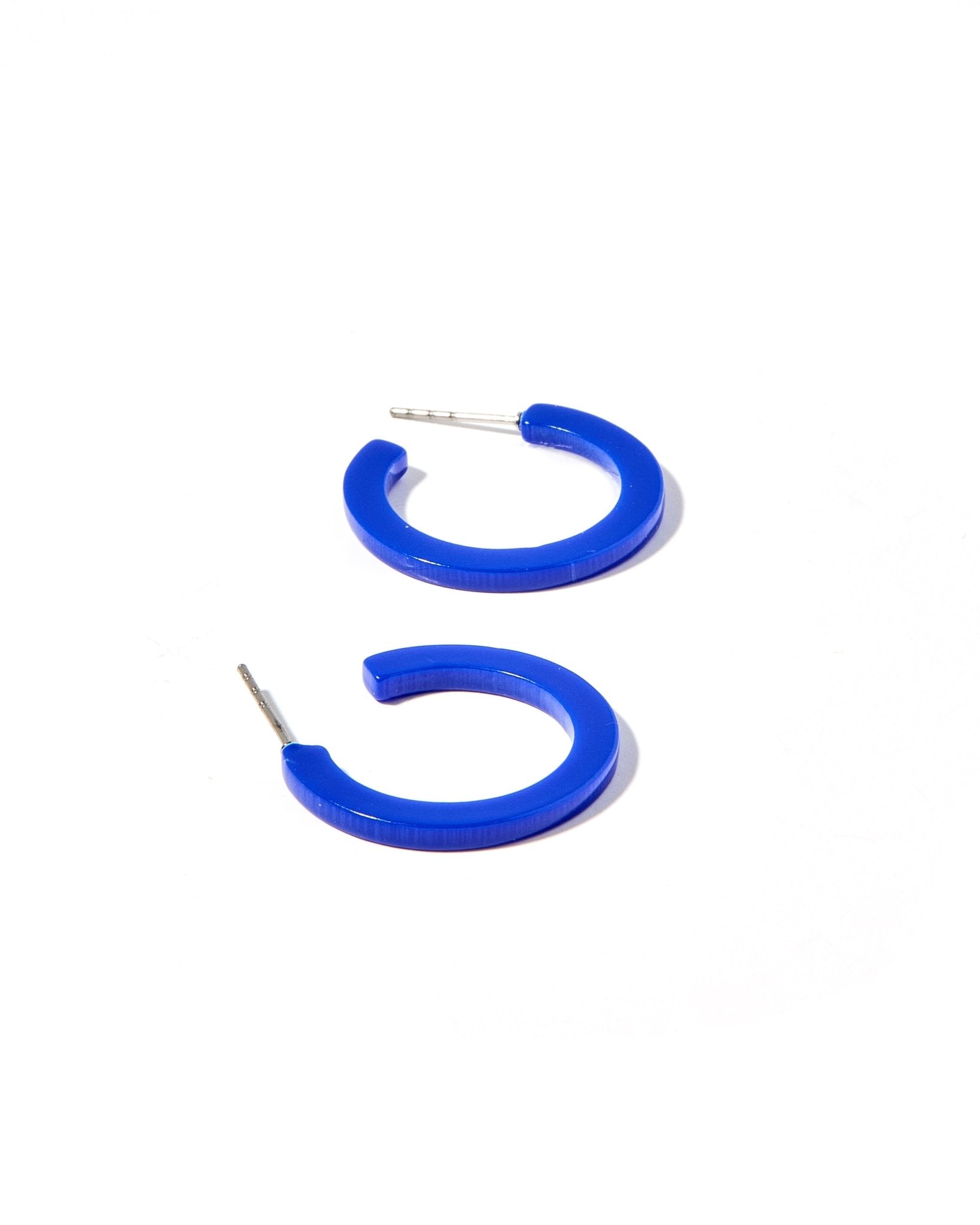 Holly Mini Hoop Earrings - True Blue - Shop LINNY CO