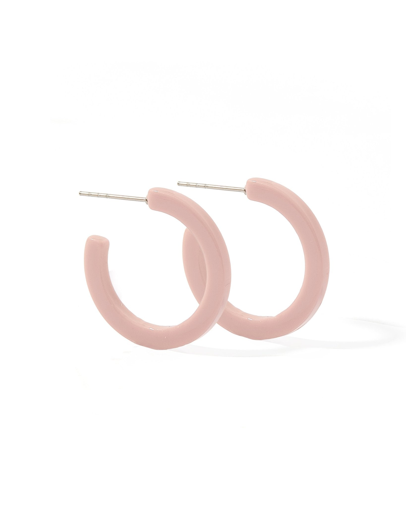 Holly Mini Hoop Earrings - Vintage Rose - Shop LINNY CO