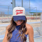 Homeruns are Hot - Navy Vintage Trucker Hat - Shop LINNY CO