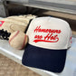 Homeruns are Hot - Navy Vintage Trucker Hat - Shop LINNY CO