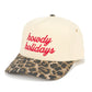 Howdy Holidays Red and Leopard - Vintage Trucker Hat - Shop LINNY CO