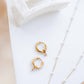 Huggie Charm Earrings - Celine Gold - Shop LINNY CO