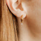 Huggie Charm Earrings - Celine Gold - Shop LINNY CO