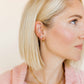 Huggie Charm Earrings - Celine Gold - Shop LINNY CO