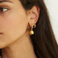 Huggie Charm Earrings - Charlotte Gold - Shop LINNY CO