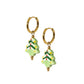 Huggie Charm Earrings - Christmas Tree Green - Shop LINNY CO