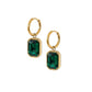 Huggie Charm Earrings - Diana Green - Shop LINNY CO
