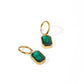 Huggie Charm Earrings - Diana Green - Shop LINNY CO