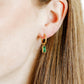 Huggie Charm Earrings - Edith Green Gold - Shop LINNY CO