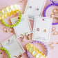 Huggie Charm Earrings - Edith Pink Gold - Shop LINNY CO