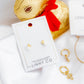 Huggie Charm Earrings - Esther Cross Clear - Shop LINNY CO