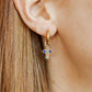 Huggie Charm Earrings - Esther Cross Multi - Shop LINNY CO