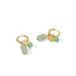 Huggie Charm Earrings - Evergreen - Shop LINNY CO