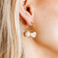 Huggie Charm Earrings - Hillary Heart Gold - Shop LINNY CO