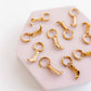 Huggie Charm Earrings - Luca Boot Gold - Shop LINNY CO