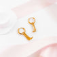 Huggie Charm Earrings - Luca Boot Gold - Shop LINNY CO