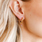 Huggie Charm Earrings - Marigold Pink and Purple - Shop LINNY CO