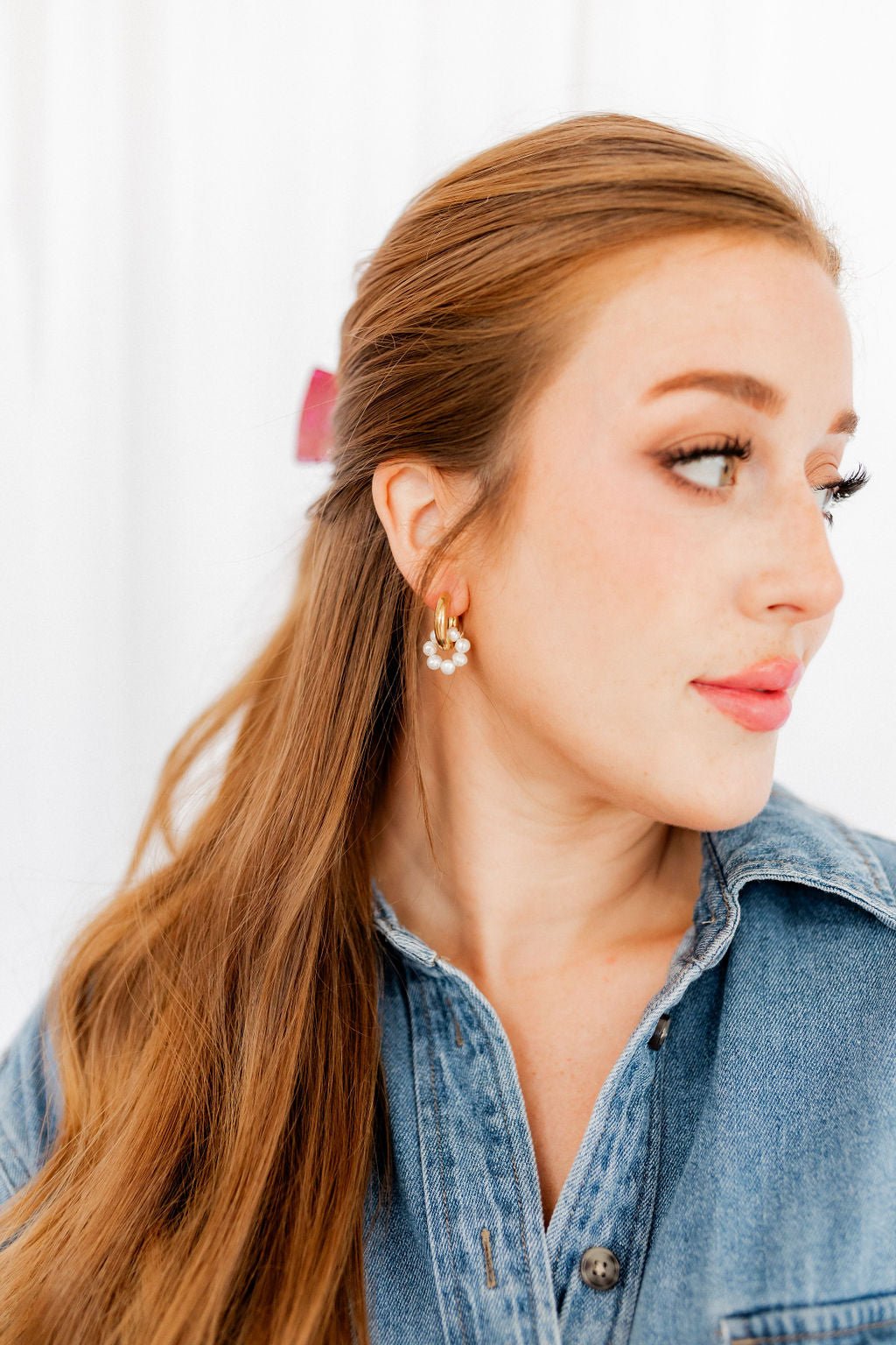 Huggie Charm Earrings - Piper Pearl - Shop LINNY CO