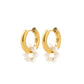 Huggie Charm Earrings - Piper Pearl - Shop LINNY CO