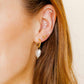 Huggie Charm Earrings - Willa Heart Gold - Shop LINNY CO