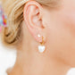 Huggie Charm Earrings - Willa Heart Gold - Shop LINNY CO