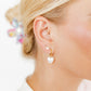 Huggie Charm Earrings - Willa Heart Gold - Shop LINNY CO