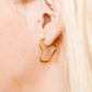 Huggie Earrings - Caden Heart Gold - Shop LINNY CO