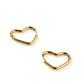 Huggie Earrings - Caden Heart Gold - Shop LINNY CO