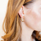 Huggie Earrings - Caden Heart Gold - Shop LINNY CO