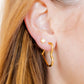 Huggie Earrings - Caden Heart Gold - Shop LINNY CO