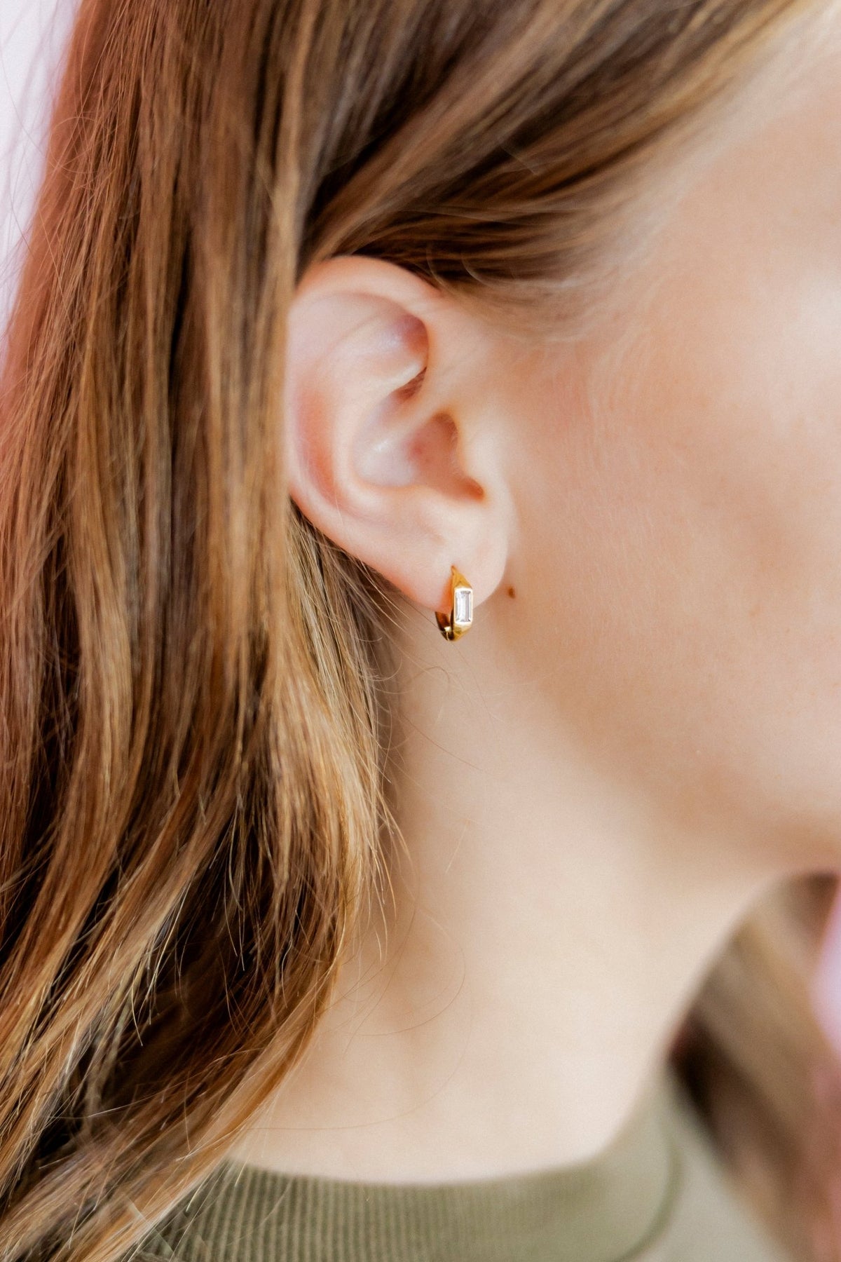 Huggie Earrings - Lottie Gold - Shop LINNY CO
