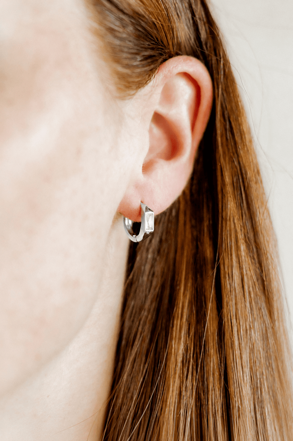 Huggie Earrings - Lottie Silver - Shop LINNY CO