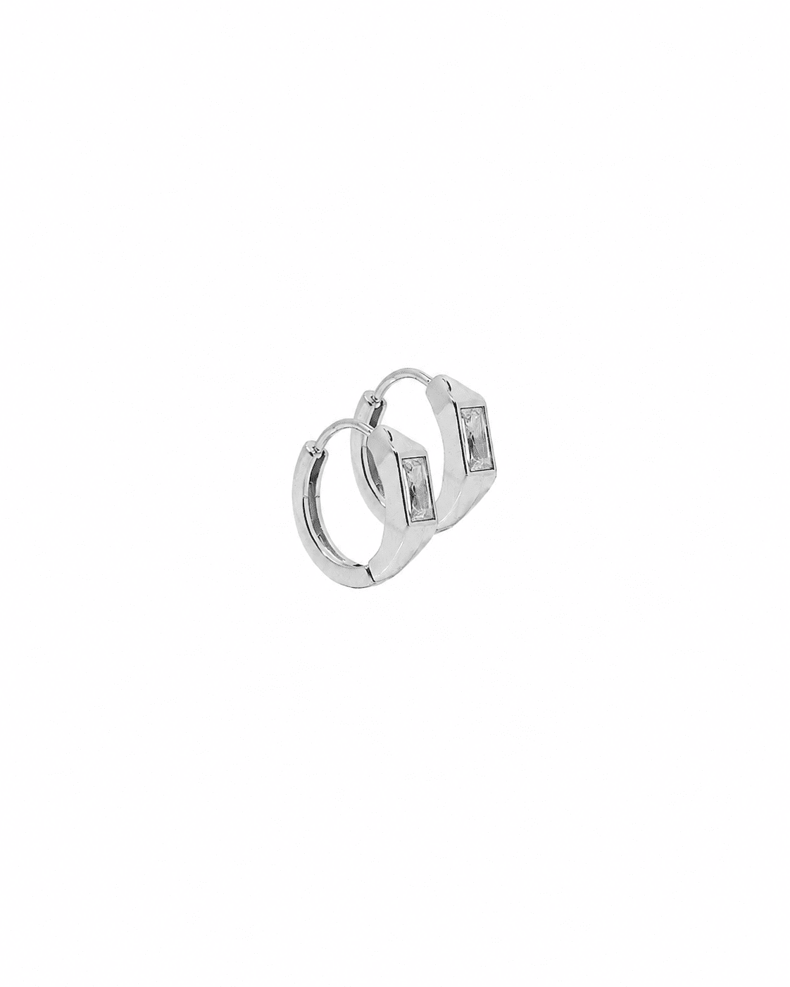 Huggie Earrings - Lottie Silver - Shop LINNY CO