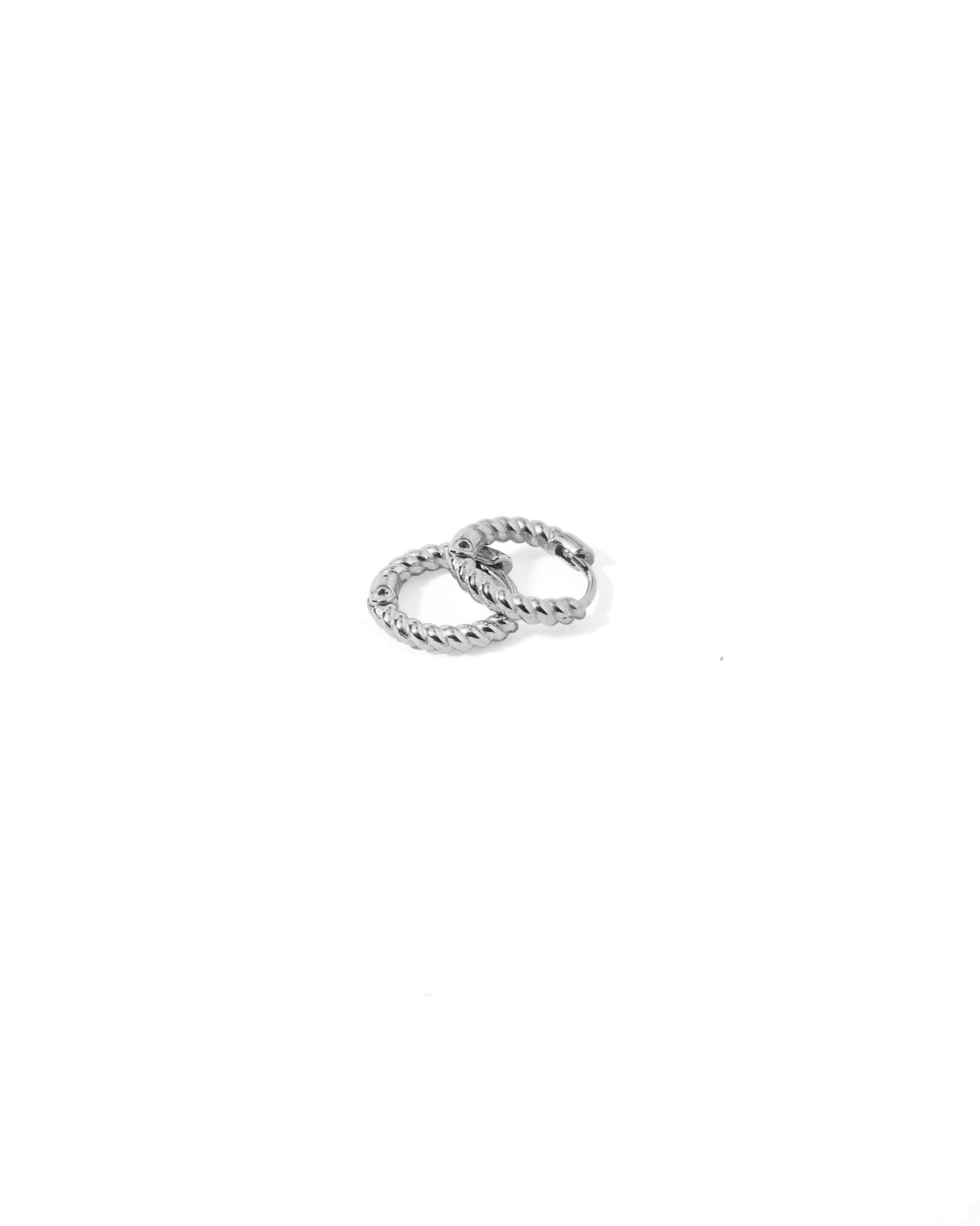 Huggie Earrings - Madeline Silver - Shop LINNY CO