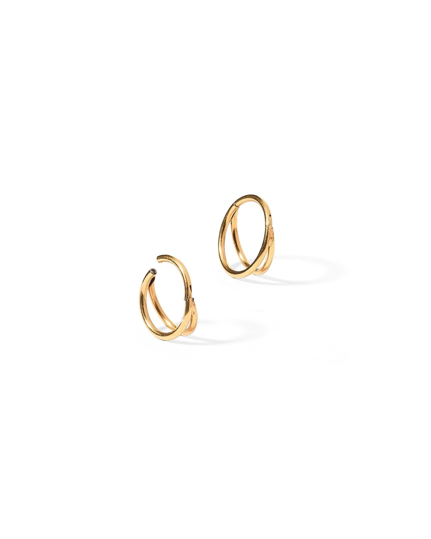 Huggie Earrings - Nylah Gold 10mm - Shop LINNY CO
