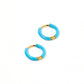Huggie Earrings - Scarlett Hoop Blue 10mm - Shop LINNY CO