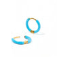 Huggie Earrings - Scarlett Hoop Blue 10mm - Shop LINNY CO