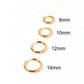 Huggie Earrings - Scarlett Hoop Blue 10mm - Shop LINNY CO
