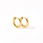 Huggie Earrings - Scarlett Hoop Gold 10mm - Shop LINNY CO