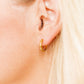 Huggie Earrings - Scarlett Hoop Gold 10mm - Shop LINNY CO